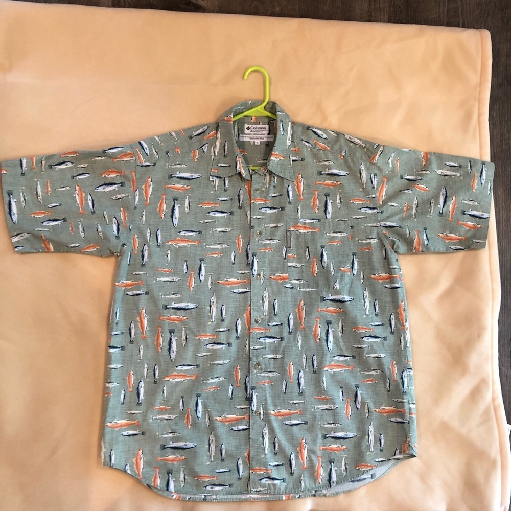 Men’s Columbia 100% cotton fishing shirt